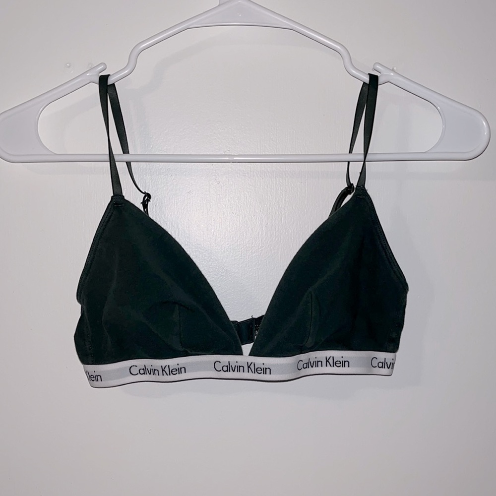 Calvin Klein bralette dark green